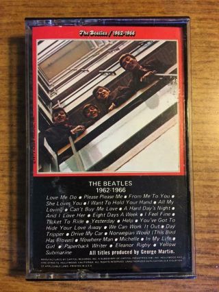 The Beatles 1962 - 1966 Vintage Rare Cassette Tape Late Nite Bargain