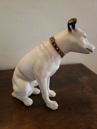 Rare Vintage Ceramic Victor RCA Nipper Dog 9.  5 