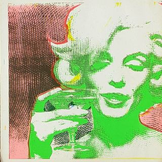 Rare Marilyn Monroe Bert Stern Eros Mag Double Side Orig Serigraph Art Print