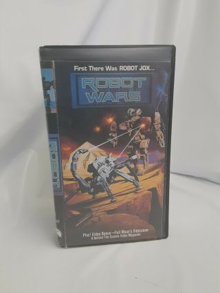 Robot Wars (full Moon,  1993) Vhs Tape Rare Cult Horror Sci - Fi Rental Case Retro