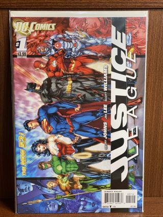 Dc Comics 52 Justice League 1 Rare Second Print By Geoff Johns & Jim Lee