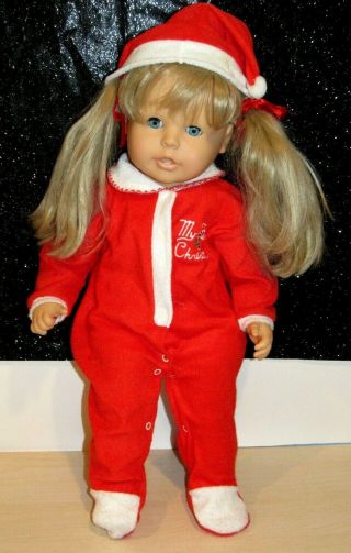 Rare Early Vintage Gotz Puppe Doll 22 " Blonde/blue Eyed Minty Htf