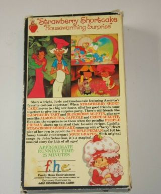 Rare Strawberry Shortcake House Warming Surprise VHS 2