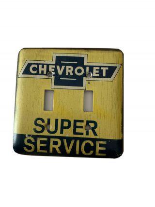 Vintage Chevrolet Service Light Switch Plate Cover