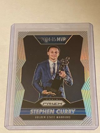 2015 - 16 Prizm Stephen Curry Mvp Year Silver Sp Rare