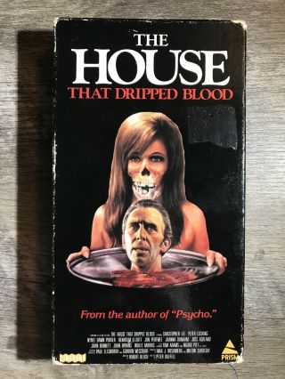 The House That Dripped Blood Vhs Rare Oop Horror Scream