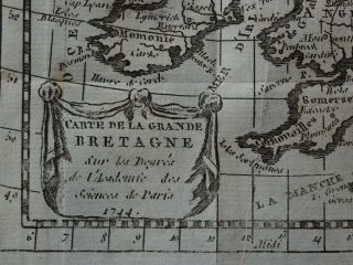 1769 BUFFIER Atlas map BRITISH ISLES - England Ireland Scotland Wales UK 2