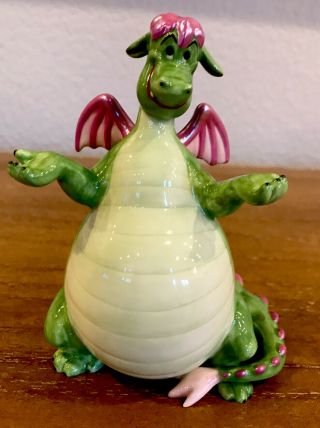 Rare Disney’s Pete’s Dragon Ceramic Figurine In - Elliot
