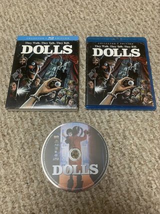 Dolls Collectors Edition Scream Factory Blu - Ray With Rare Slipcover Rare & Oop