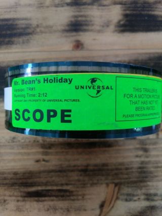MR.  BEAN ' S HOLIDAY 35MM TRAILER RARE COLLECTABLE GREAT FIND ROWAN ATKINSON 2007 2