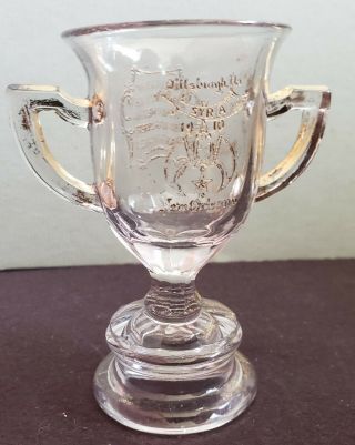 Rare 1910 Orleans,  Masonic,  Shriners Souvenir Glass Loving Cup Dedicated