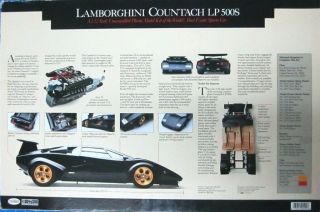 Rare Testor ' s/Doyusha 1/12 Lamborghini Countach LP500S,  w/ Lighting 2