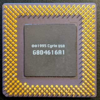 Vintage Rare Cyrix 6x86 CPU 120Mhz P150,  GP3.  52V G8D4616A1 1995 2
