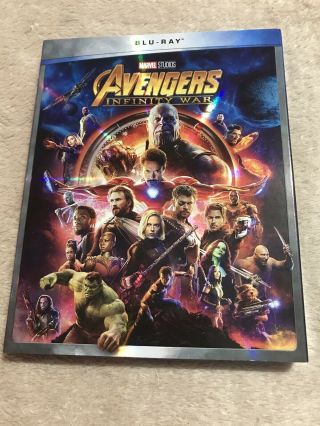 Avengers Infinity War Blu - Ray Disc Slipcover Out Of Print Rare Marvel