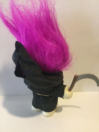 Vintage Russ Troll Doll Grim Reaper Death Halloween Costume Rare 3