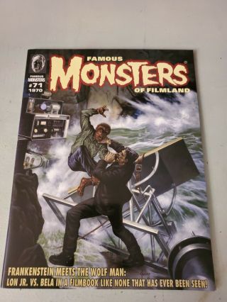 Famous Monsters Of Filmland 71 Frankenstein Meets The Wolfman Rare 2011 Retro.