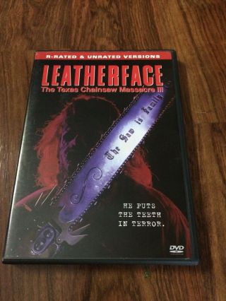 Leatherface: The Texas Chainsaw Massacre 3 (dvd,  2003) Rare Oop Horror