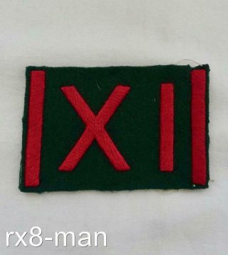 Rare Ww2 British Army Xi Or Ix 11th Or 9th Cloth Formation Sign Patch Badge