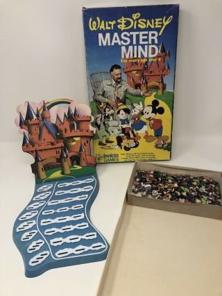 Vintage Walt Disney Master Mind Board Game Invicta Games 1979 Complete Rare