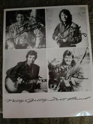 Nitty Gritty Dirt Band Signed Autograph Photo Rare Vintage Country Music