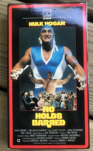 No Holds Barred Vhs Hulk Hogan Zeus Columbia Pictures Rare Oop Wwf Wcw Wwe 1989