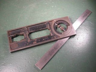 Old Vintage Machinist Tools Machining Rare Starrett Square Inclinometer