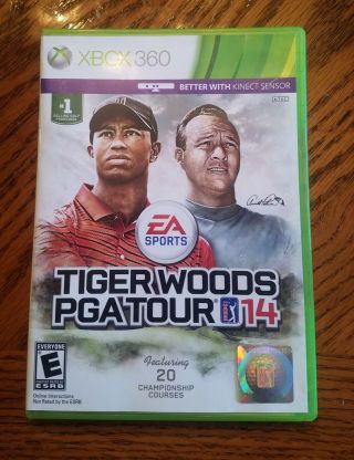 Tiger Woods Pga Tour 14 Xbox 360 2014 Cib Ea Sports Very Good Rare