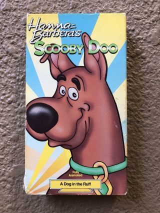 Scooby Doo Vhs : A Dog In The Ruff Rare Htf Hanna Barbera 1988
