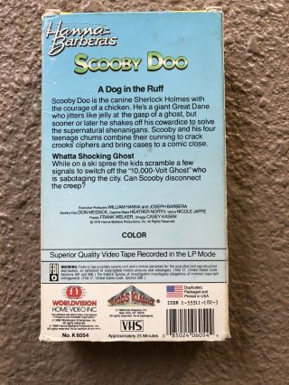 Scooby Doo VHS : A Dog In The Ruff RARE HTF Hanna Barbera 1988 2