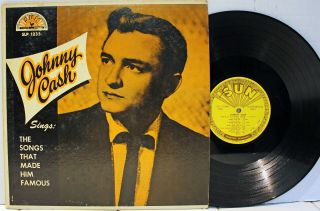 Rare Country Lp - Johnny Cash Sings The Songs That Made Him Famous - Sun Slp - 1235