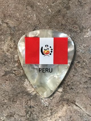 Aerosmith “joe Perry” 2011 Peru - World Tour Guitar Pick - Very Rare