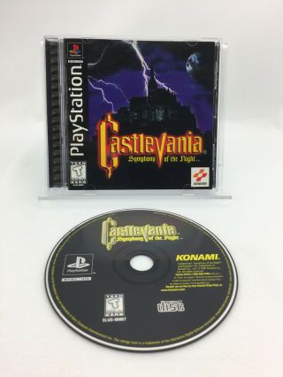Castlevania: Symphony Of The Night Playstation Ps1 Black Label Cib Complete Sotn