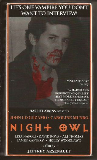 Night Owl (vhs 1994) John Leguizamo,  Midnight Movies,  Very Rare Vampire Film