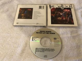 David Bowie Never Let Me Down Emi Cd Made In The Japan Rare Oop