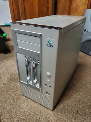 Lian Li Vintage Retro Computer Case Rare Metal Silver Empty Case