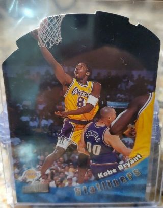 1998 - 99 Stadium Club Kobe Bryant Statliners Rare Die Cut Insert Card S17 Lakers
