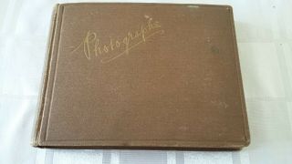Vintage Photo Album.  From 1920 S To 1950 S.  About 80 Photos In All.  Good.