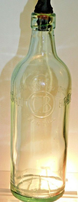 A.  A.  A.  Antique Bottle Cohn Bro Bendigo & Swan Hill Aqua Green Old Bottle 1930 
