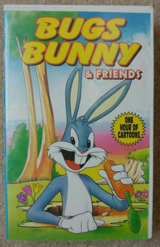 Bugs Bunny & Friends One Hour Of Cartoons Vhs Rare Goodtimes Home Video