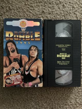 Wwf Royal Rumble 1995 Coliseum Video 95 Vhs Bret Hart Wwe Rare Wcw Wrestling