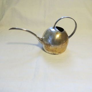Old Heavy Silver Watering Can Spout 2