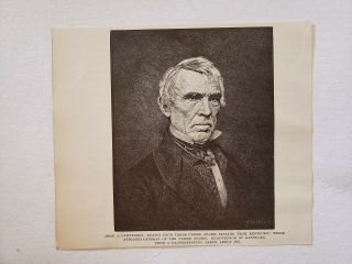 Major General John J.  Crittenden 1888 Civil War Portrait Print Rare
