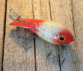 Vintage Bomber 200 Wood Fishing Lure with Glitter 2