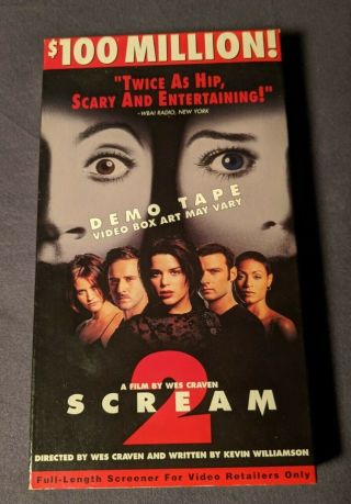 Scream 2 Demo Tape Screener Vhs Rare Horror Collectable
