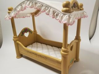 Rare 1999 Mattel Fisher Price Discontinued Briarberry Bears Canopy Toy Bed