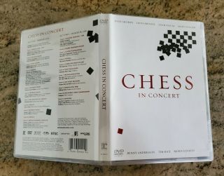 Chess In Concert Dvd Rare Live Broadway Show Josh Groban Idina Menzel W/ Booklet