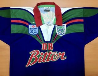 Vintage Zealand Warriors Rugby League Shirt Rare 3