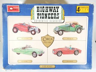 Highway Pioneers Classics 4 In 1 Kit By Minicraft 1/32 Scale - Incomplete