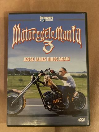 Discover Channel Motorcycle Mania 3 Jesse James Rides Again Dvd 2004 Rare Oop