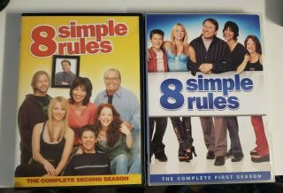 8 Simple Rules Seasons 1 & 2 (dvd,  6 - Disc Set) Second First Rare Oop R1 Spade